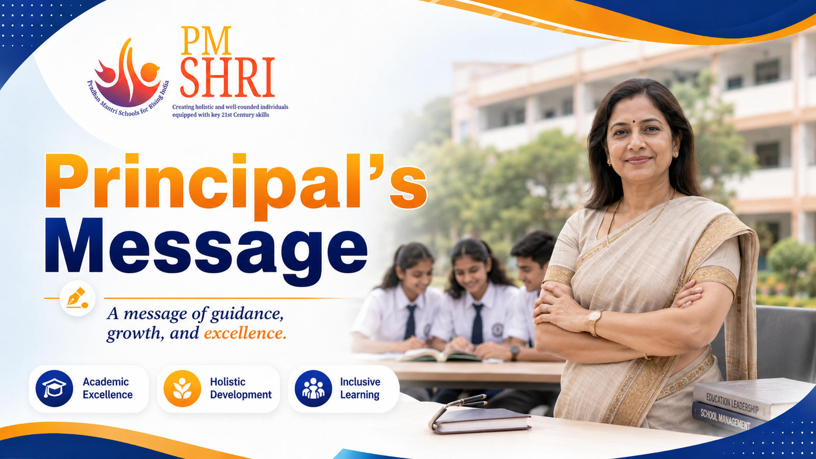 Principal's message, PM SHRI Govt Sr Sec School, Sandwa