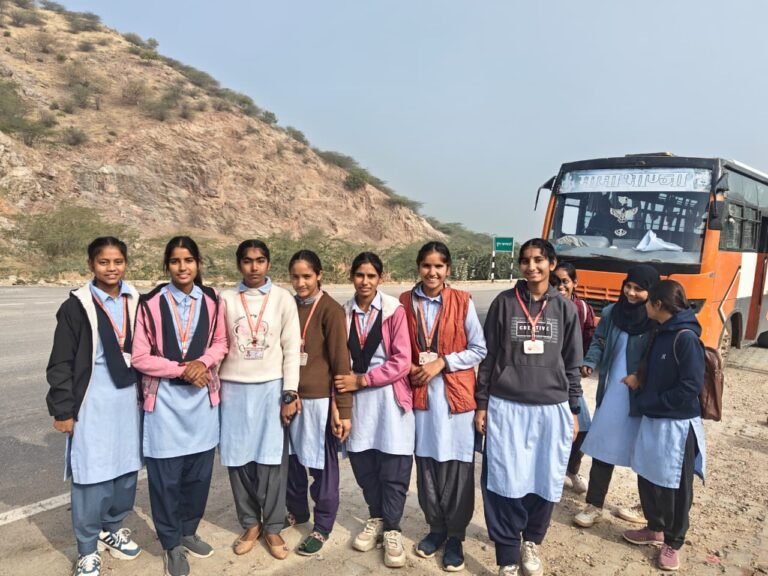 Students during an educational visit